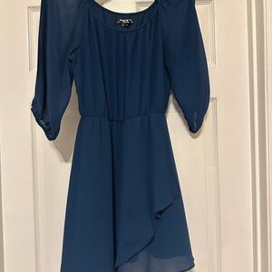 Blue Chiffon Dress